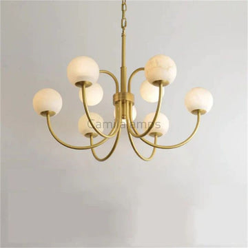 Alabaster Vintage Chandelier