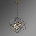 Kevin Rubik's cube Crystal Pendant Light Brass Pendant Light Kevinstudiolives   