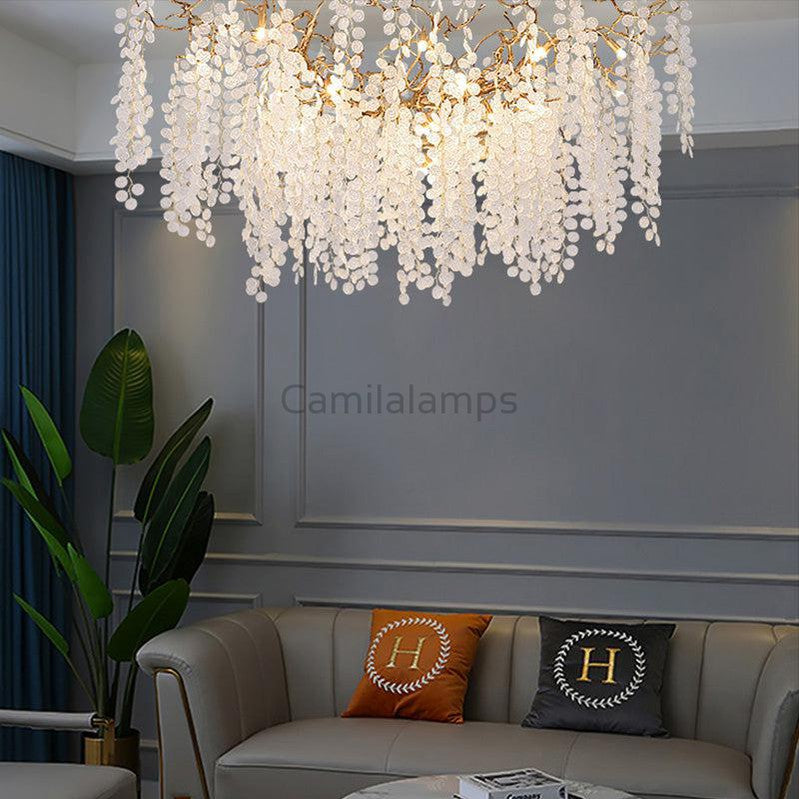Monroe Modern Linear Branch Chandelier - thebelacan