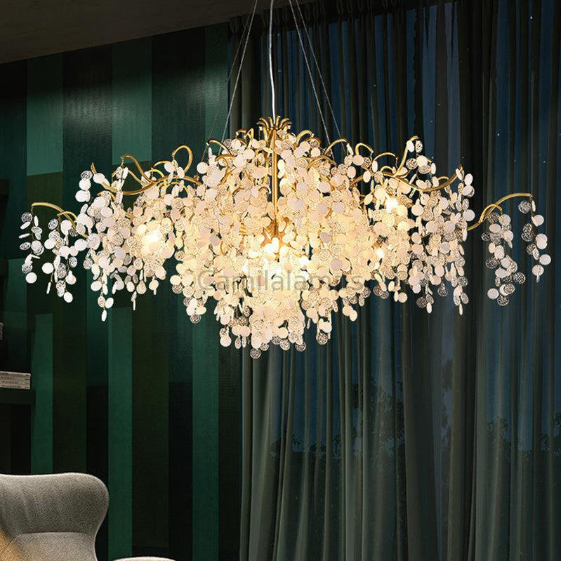 Monroe Oval Tree Branch Chandelier - thebelacan