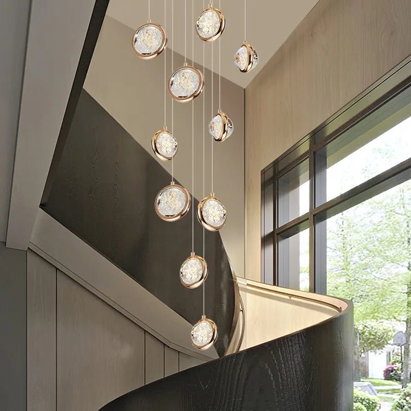 Reina Crystal Long Chandelier - Camilalamps - CA - CH25626102