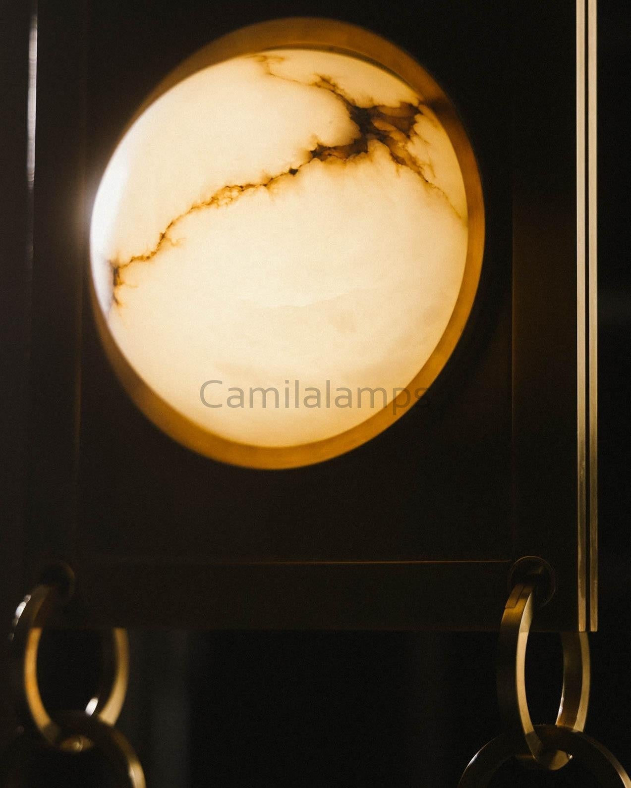 Alabaster Mina Swag Chandelier - Camilalamps - CA - Min - 601