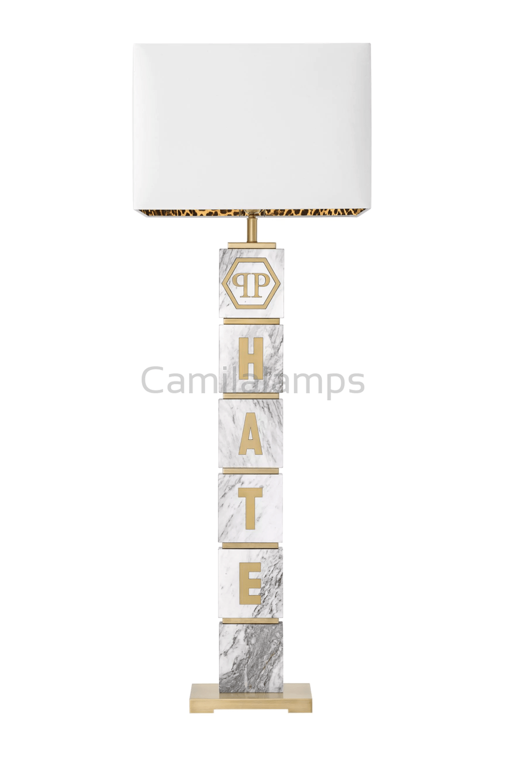 Carved Marble Floor lamp | Philipp Plein King - Camilalamps - PP0052UL