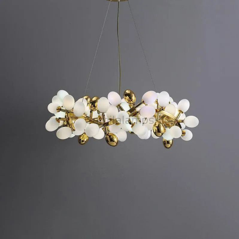 Pretty Grape Circle Branch Chandelier - thebelacan