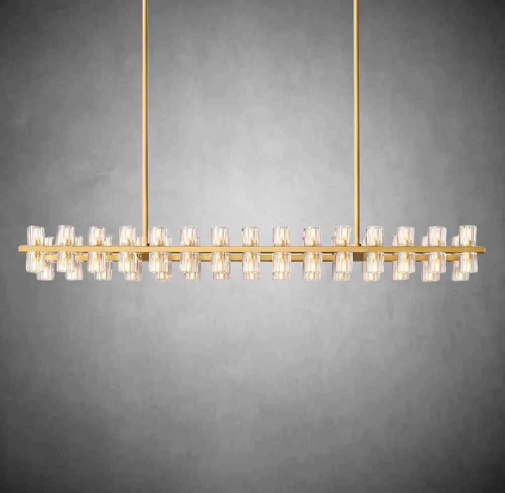 Arcachen Crystal Rectangular Chandelier 48'' 54" 72"