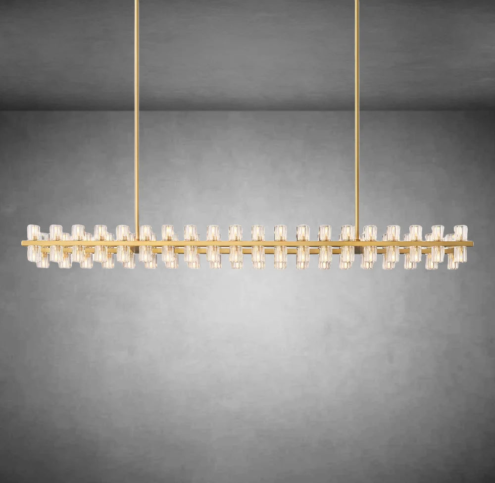 Arcachon Crystal Rectangular Chandelier48" 54" 72"