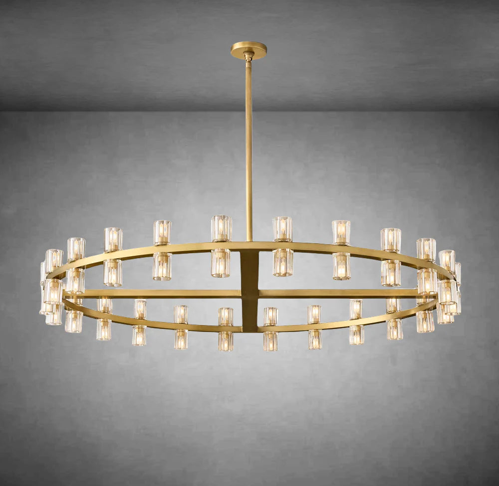 Arcachon Crystal Round Chandelier 48"