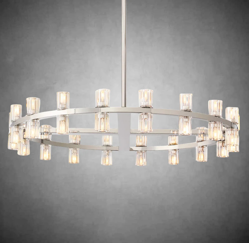 Arcachon Crystal Round Chandelier 36"