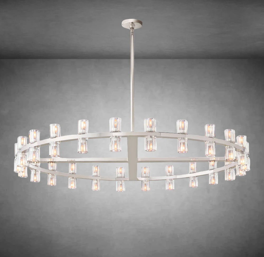 Arcachon Crystal Round Chandelier 48"