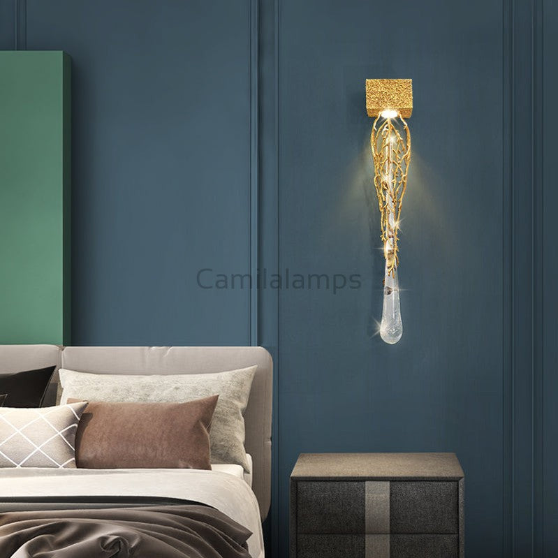 Kevin Slade Modern Branch Crystal Wall Sconce For Bedroom Wall Sconce Kevinstudiolives Style A  