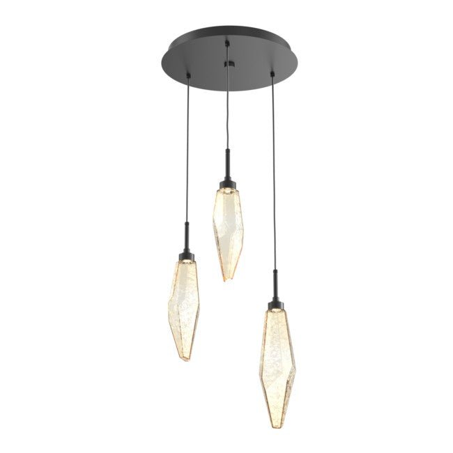 Beveled Rock Crystal Cluster Round Chandelier - Camilalamps - CA - CH256274