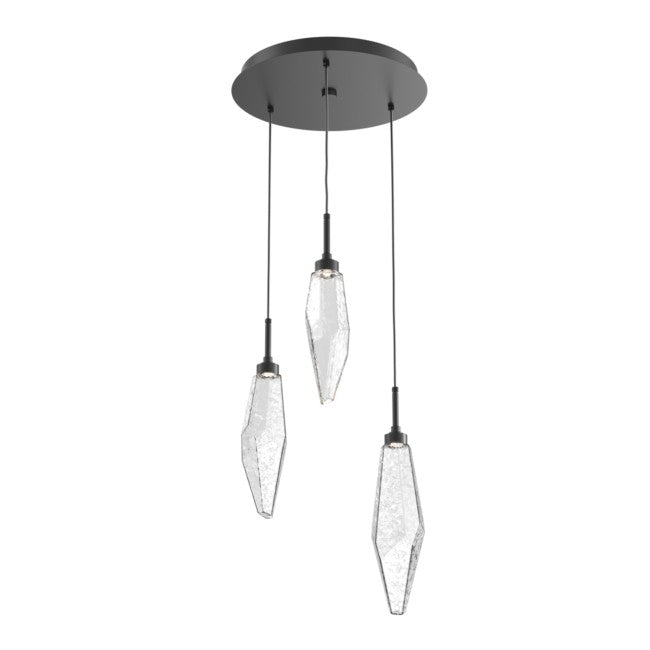 Beveled Rock Crystal Cluster Round Chandelier - Camilalamps - CA - CH256278