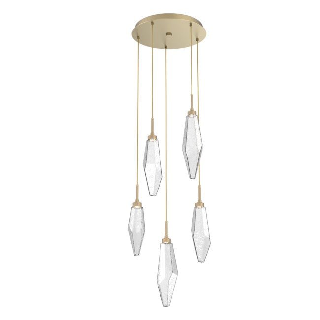 Beveled Rock Crystal Cluster Round Chandelier - Camilalamps - CA - CH256267