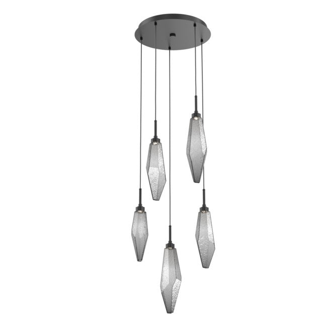 Beveled Rock Crystal Cluster Round Chandelier - Camilalamps - CA - CH256283
