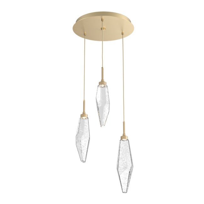 Beveled Rock Crystal Cluster Round Chandelier - Camilalamps - CA - CH256266