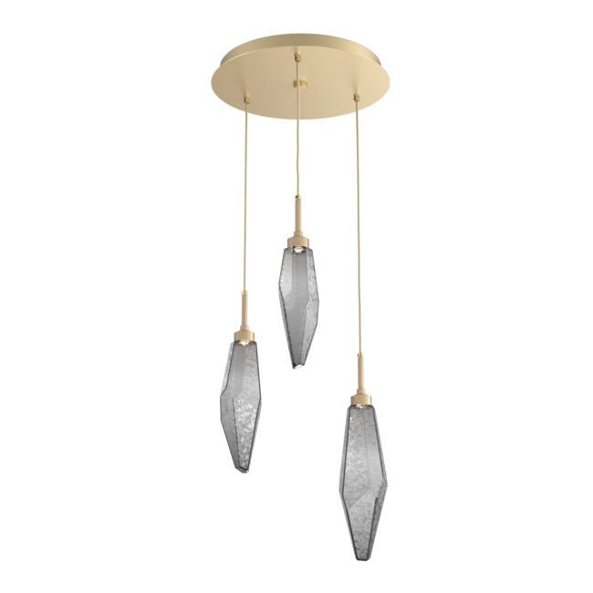 Beveled Rock Crystal Cluster Round Chandelier - Camilalamps - CA - CH256270