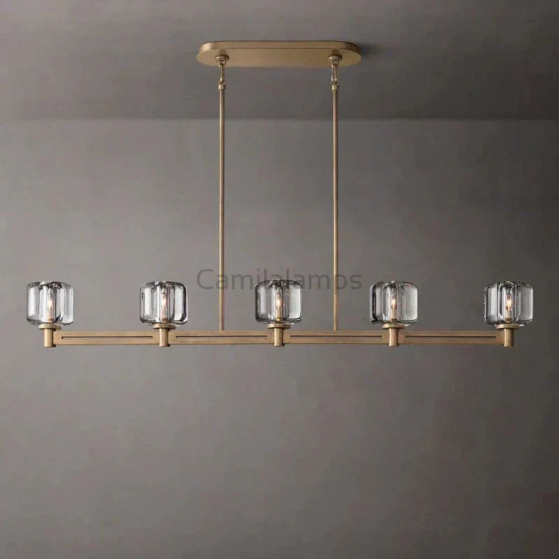 Demaret Linear Chandelier 54″ 72” - Camilalamps - DMEL - 541