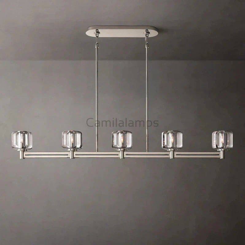 Demaret Linear Chandelier 54″ 72” - Camilalamps - DMEL - 543