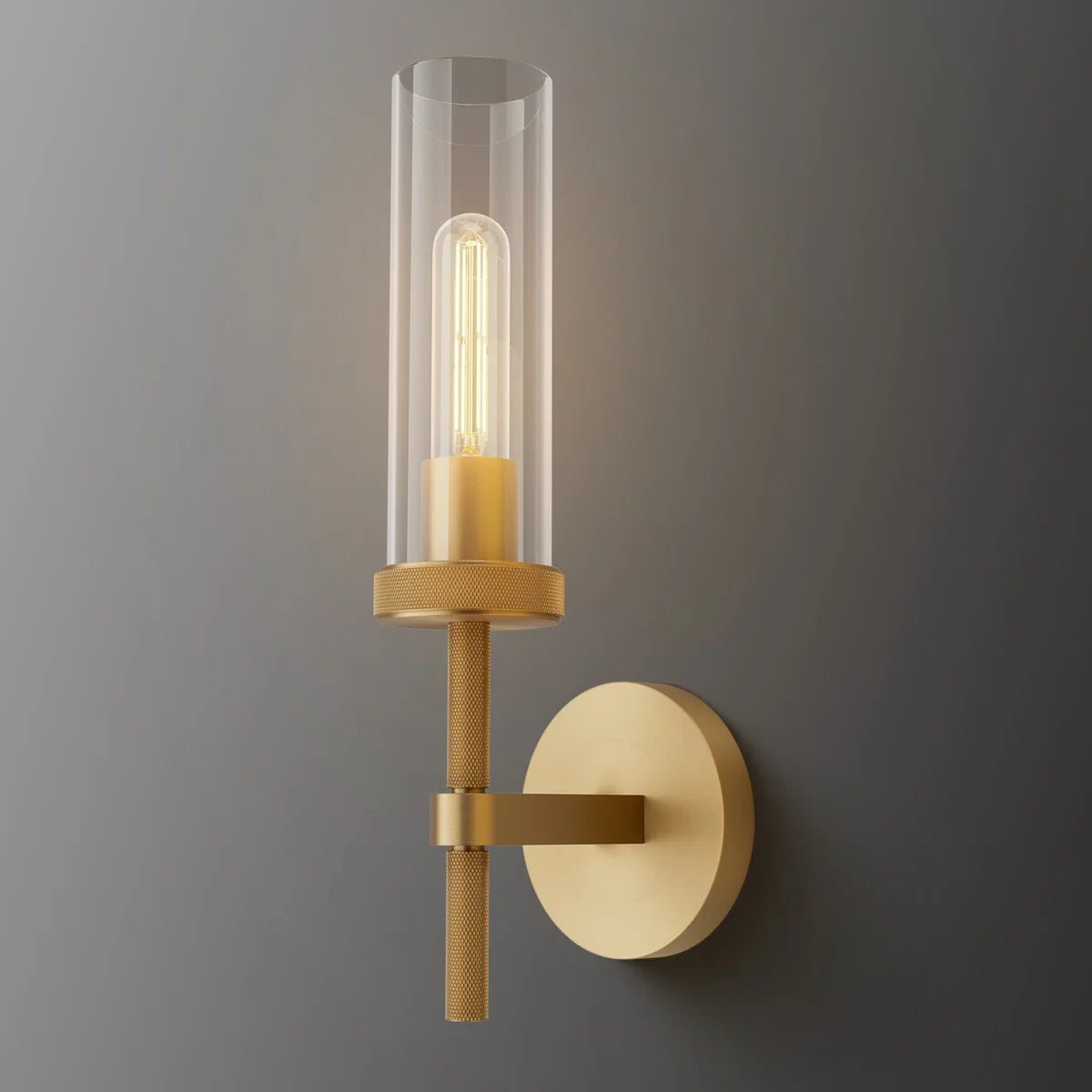 Twining Dimmable Luxury Flush - Mount Wall Sconce Brass - Camilalamps - CA-W110640092-BRS