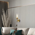 Twining Dimmable Luxury Flush - Mount Wall Sconce Brass - Camilalamps - CA-W110640092-BRS