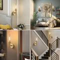 Twining Dimmable Luxury Flush - Mount Wall Sconce Brass - Camilalamps - CA-W110640092-BRS