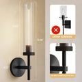 Matte Black Twining 1 - Light Dimmable Luxury Flush Mounted Wall Sconce - Camilalamps - CA-W110640092