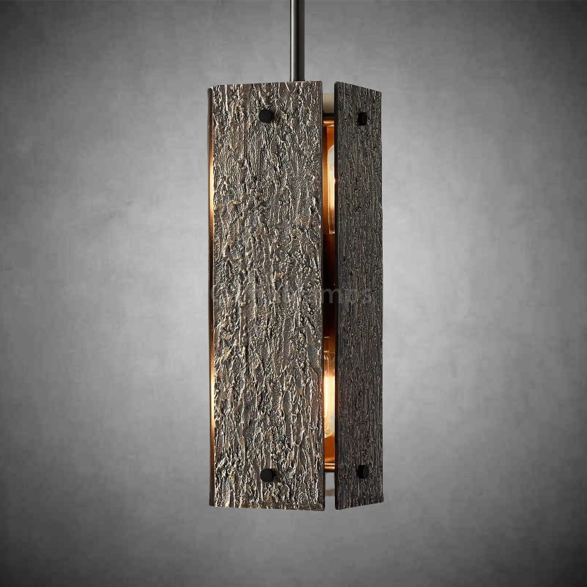 Veuvery Rectangular Pendant 19"