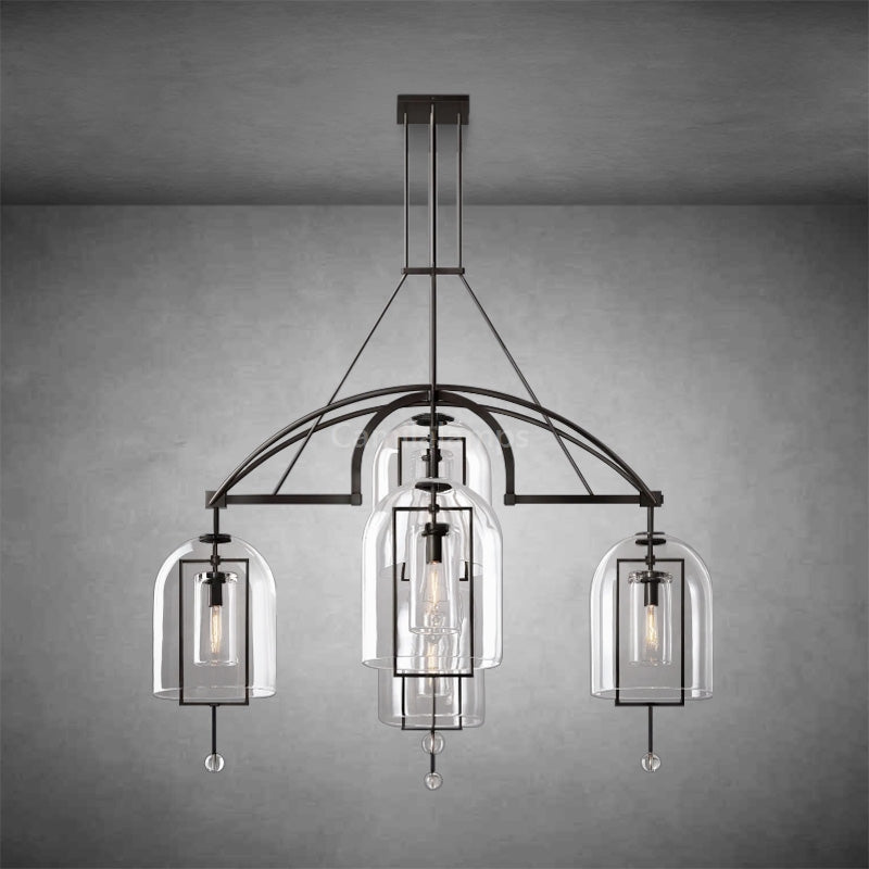 Fulcrun Round Chandelier 61" 5-Lights