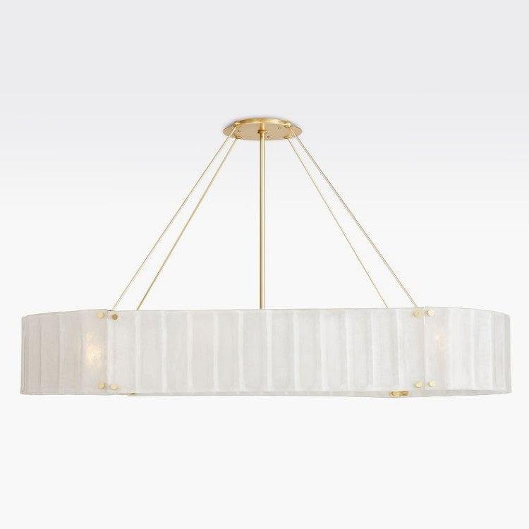 Womter Oval Crystal Chandelier 60" - Camilalamps - CA-WOCC60-02