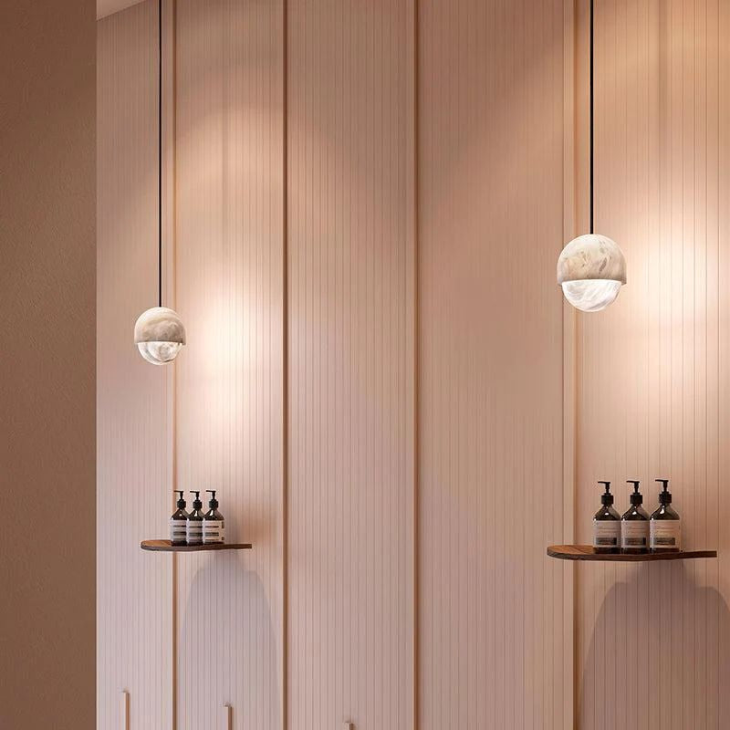 Modern Alabaster Yoko Pendant Light, Upscale Alabaster Pendant Lamp For Living Room Pendant Light Kevinstudiolives   