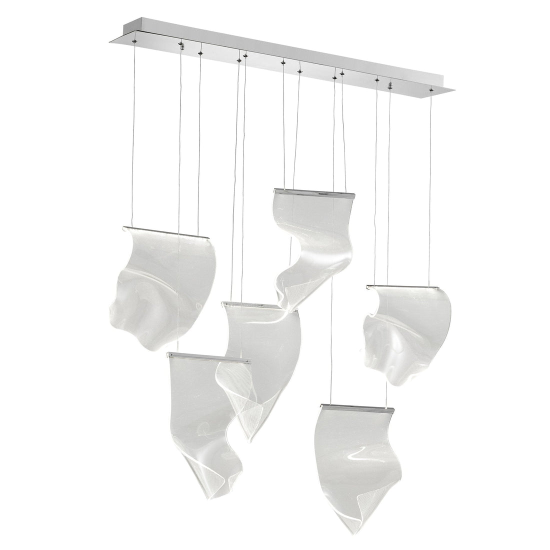 Acrylic Lace 6 Light Chandelier - Camilalamps - CA - CH25626108