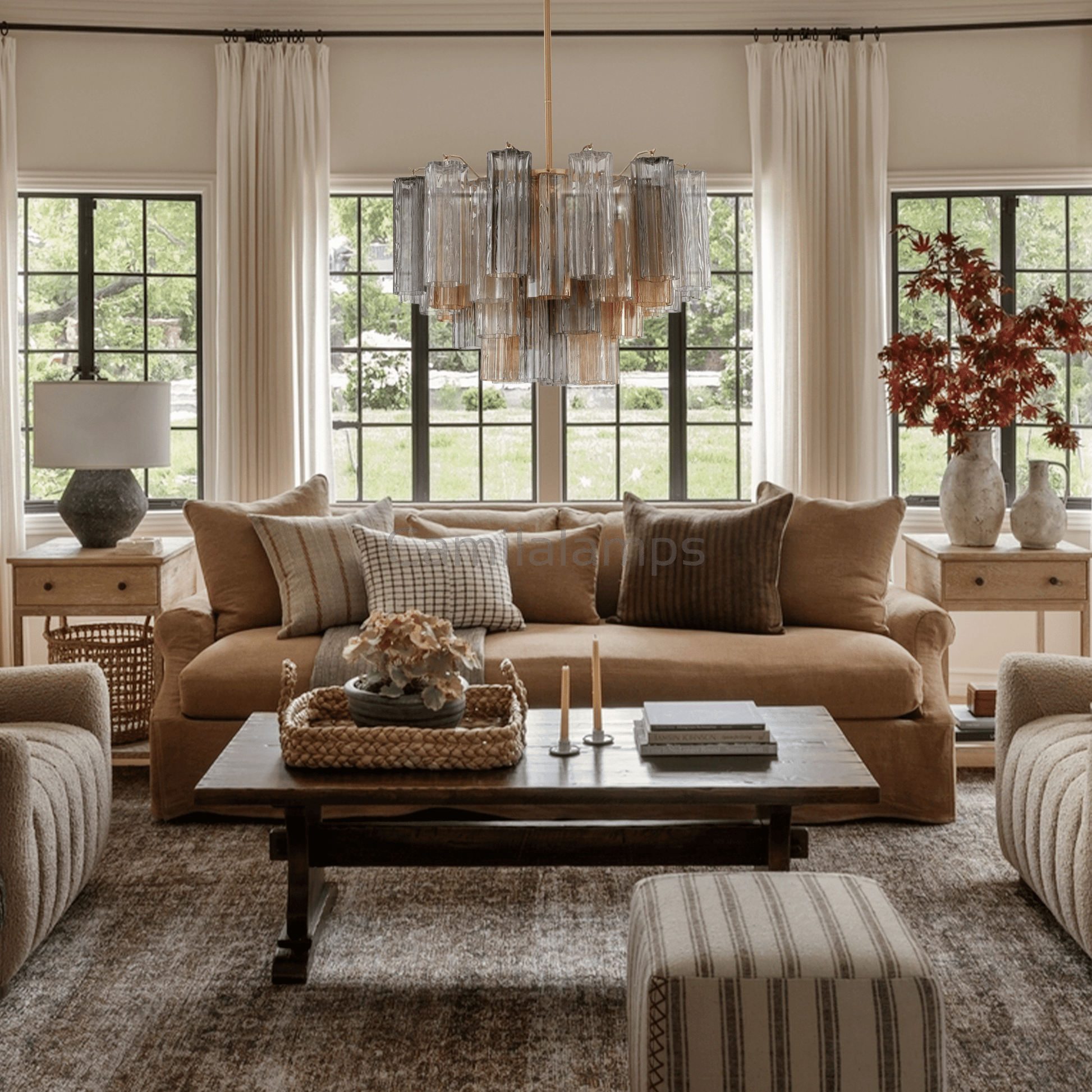 Addis Chandelier 17.8" 19.8" 22" 26.8" 32''D - Camilalamps - CA - Add - 101