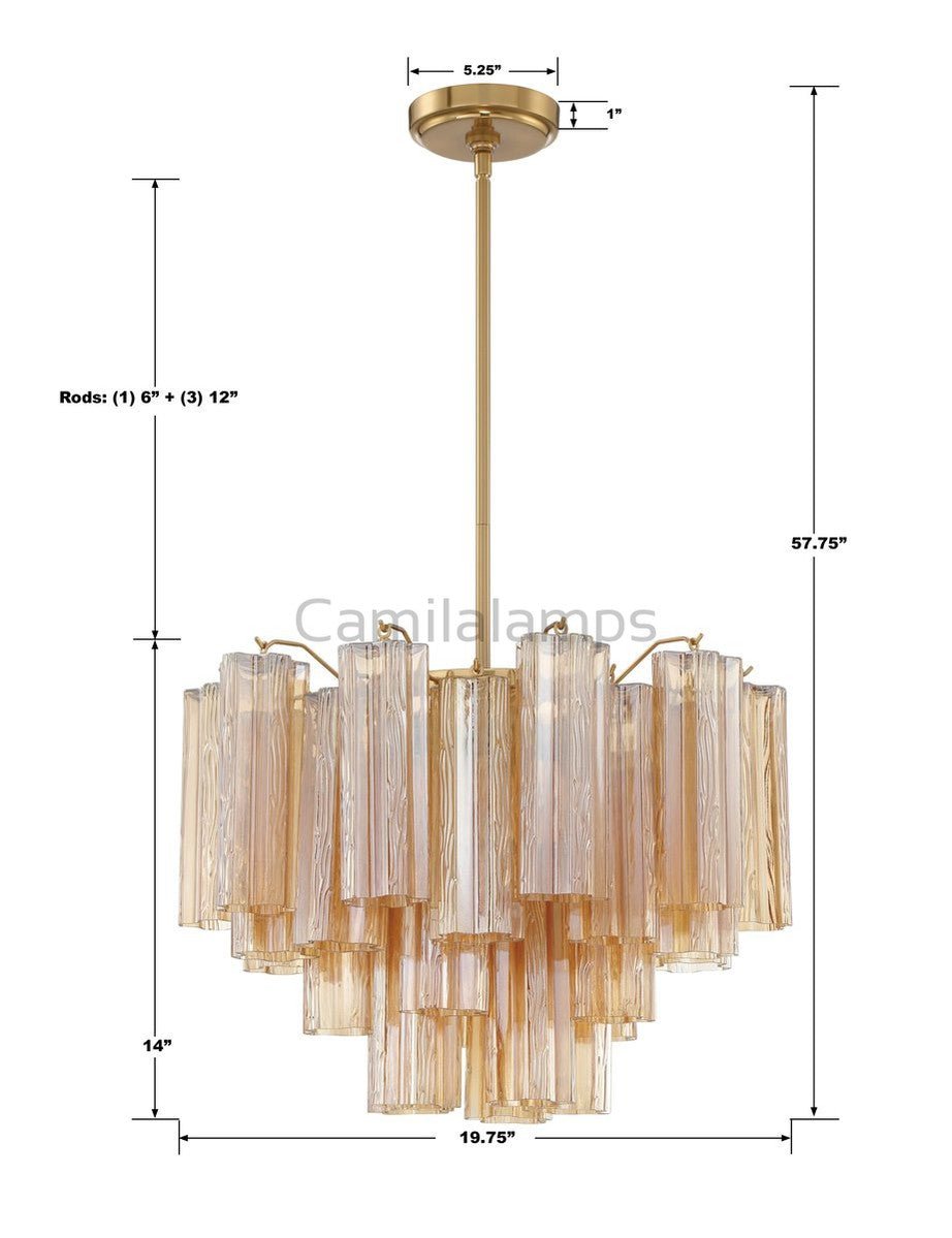 Addis Chandelier 17.8" 19.8" 22" 26.8" 32''D - Camilalamps - CA - Add - 101