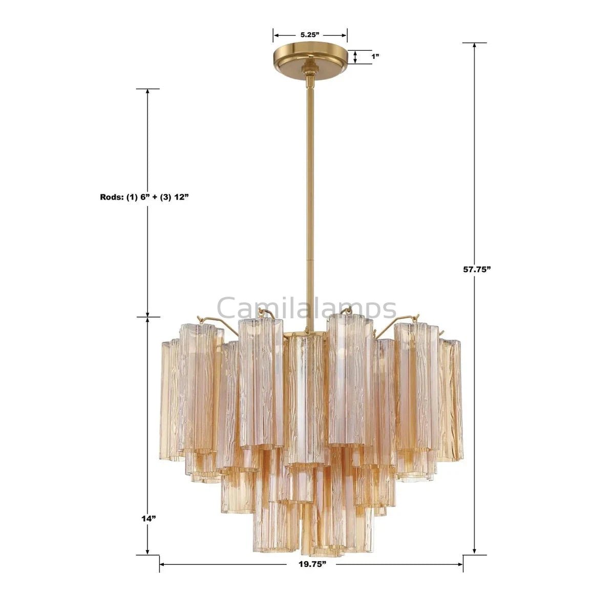 Addis Chandelier 17.8" 19.8" 22" 26.8" 32''D - Camilalamps - CA - Add - 102