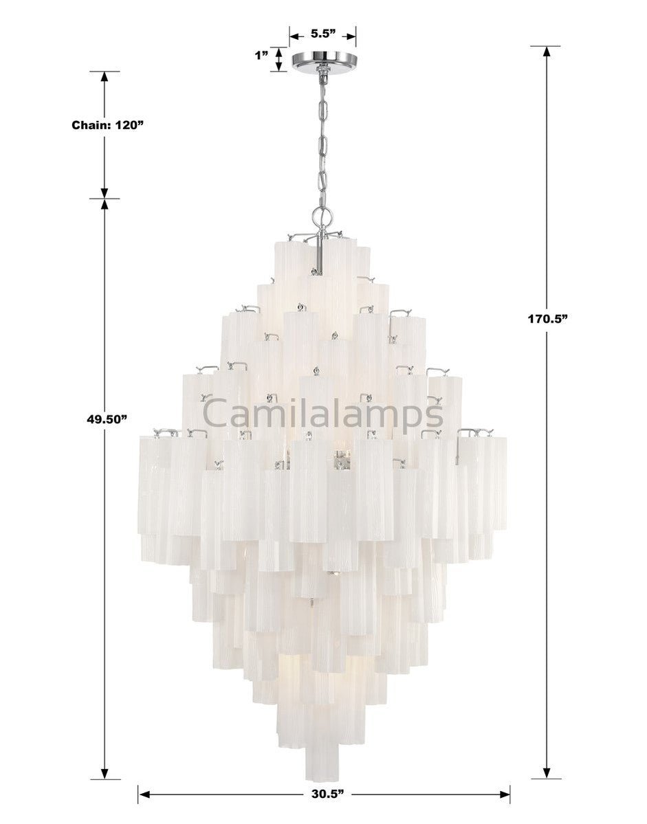 Addis Diamond Chandelier 49''H - Camilalamps - CA-Dia-105