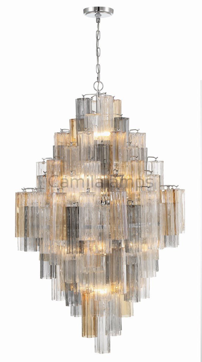 Addis Diamond Chandelier 49''H - Camilalamps - CA-Dia-105