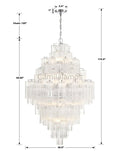 Addis Diamond Chandelier 49''H - Camilalamps - CA-Dia-110