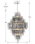 Addis Diamond Chandelier 49''H - Camilalamps - CA-Dia-110