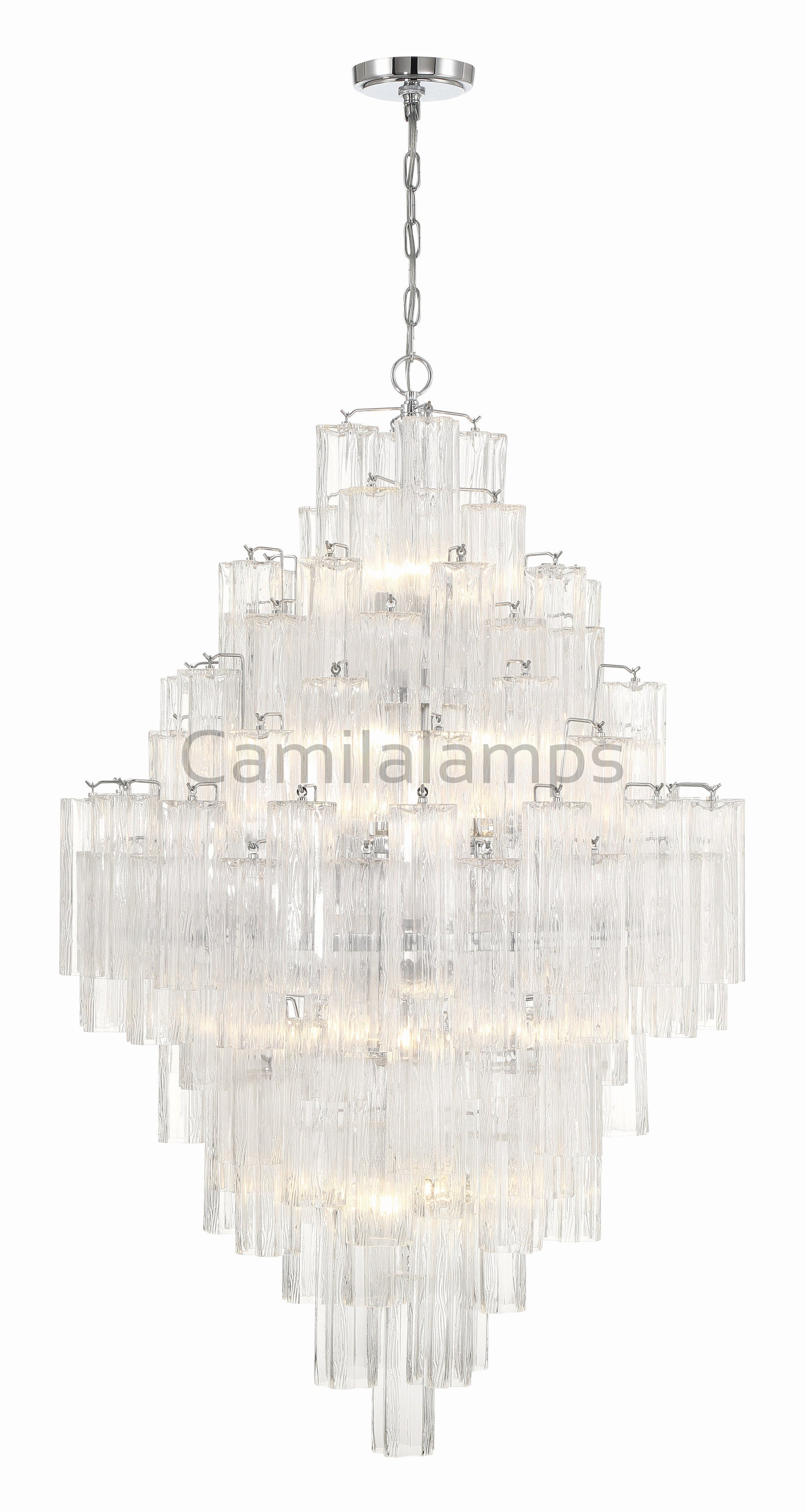Addis Diamond Chandelier 49''H - Camilalamps - CA-Dia-110