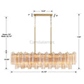 Addis Linear Chandelier 51'' - Camilalamps - CA - Addis - 112