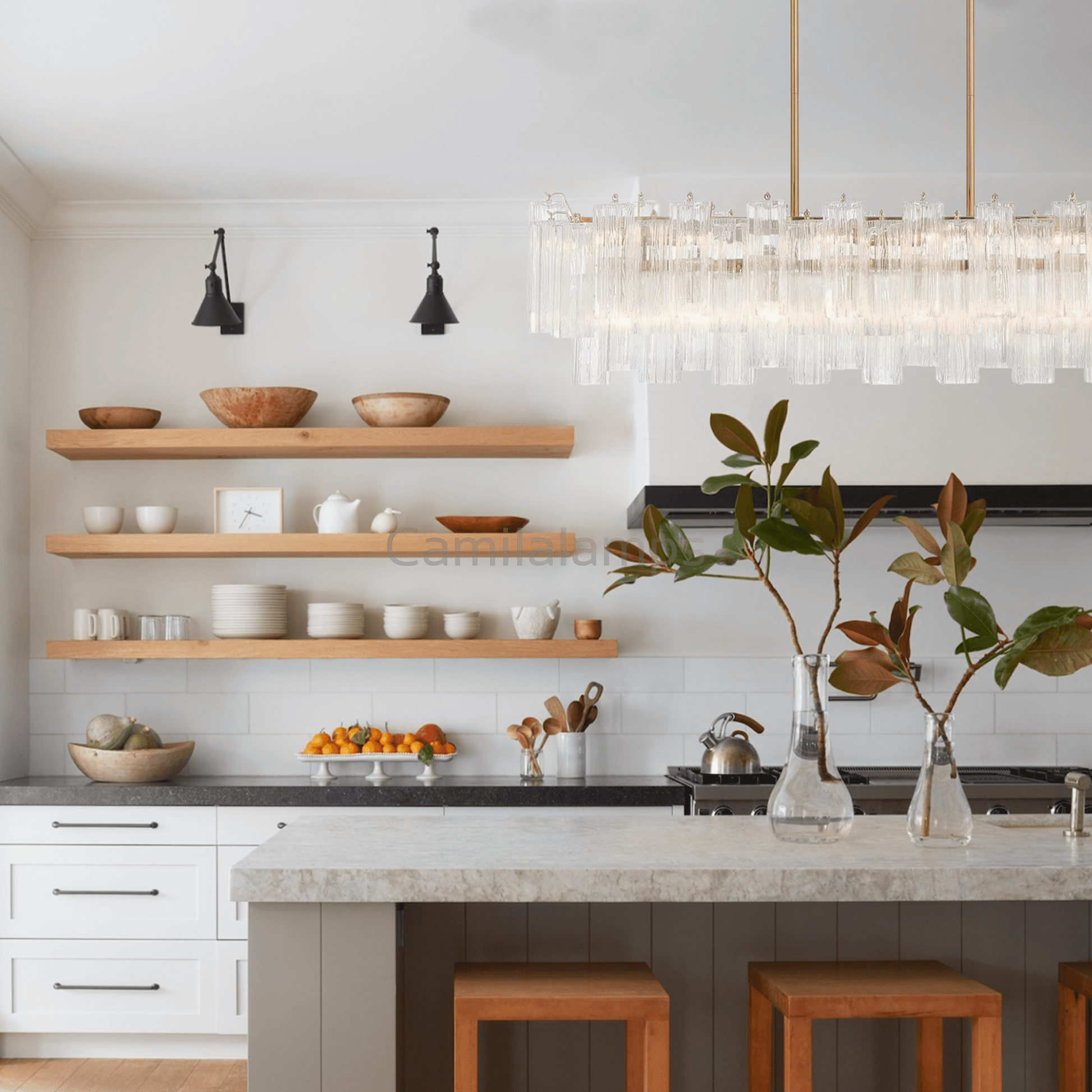 Addis Linear Chandelier 51'' - Camilalamps - CA - Addis - 112