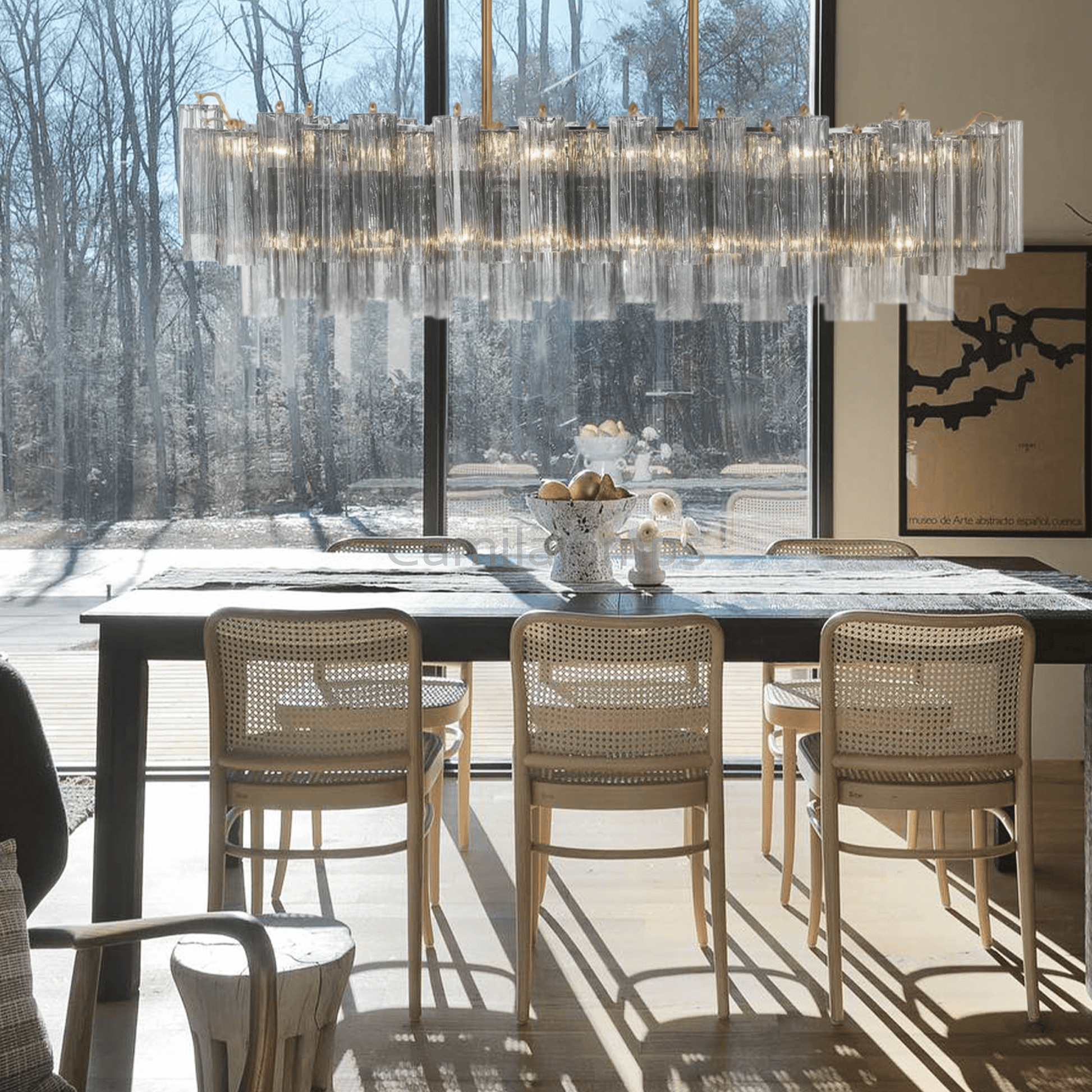 Addis Linear Chandelier 51'' - Camilalamps - CA - Addis - 112