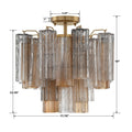 Addis Semi - Flush Ceiling Mount 17''W - Camilalamps - CA - Addis - 102
