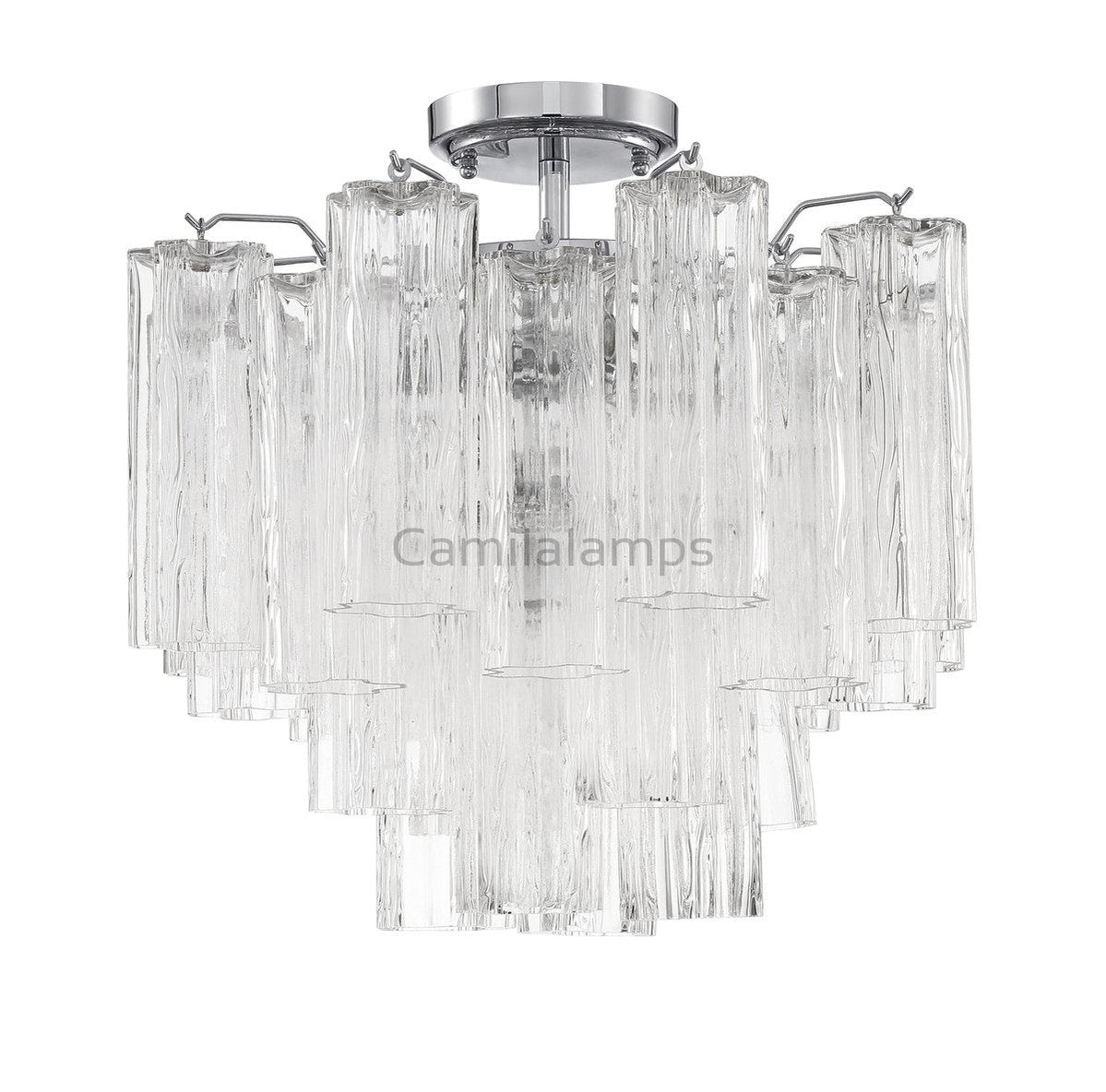 Addis Semi - Flush Ceiling Mount 17''W - Camilalamps - CA - Addis - 108
