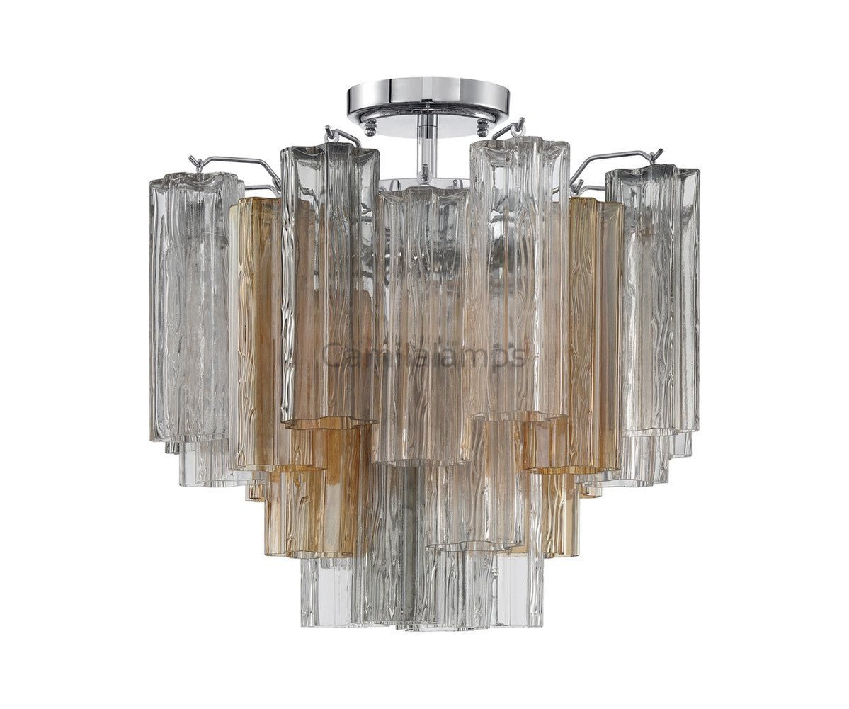 Addis Semi - Flush Ceiling Mount 17''W - Camilalamps - CA - Addis - 107