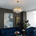 Agnes Aluminum Branch Crystal Chandelier - Camilalamps - ILM0597