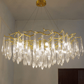 Agnes Aluminum Branch Crystal Chandelier - Camilalamps - ILM0597