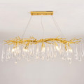 Agnes Aluminum Branch Crystal Chandelier For Dining Room - Camilalamps - ILC0601
