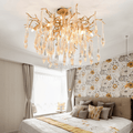 Agnes Brass Branch Crystal Ceiling Light - Camilalamps - ILM0519