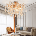 Agnes Brass Branch Crystal Ceiling Light - Camilalamps - ILM0520